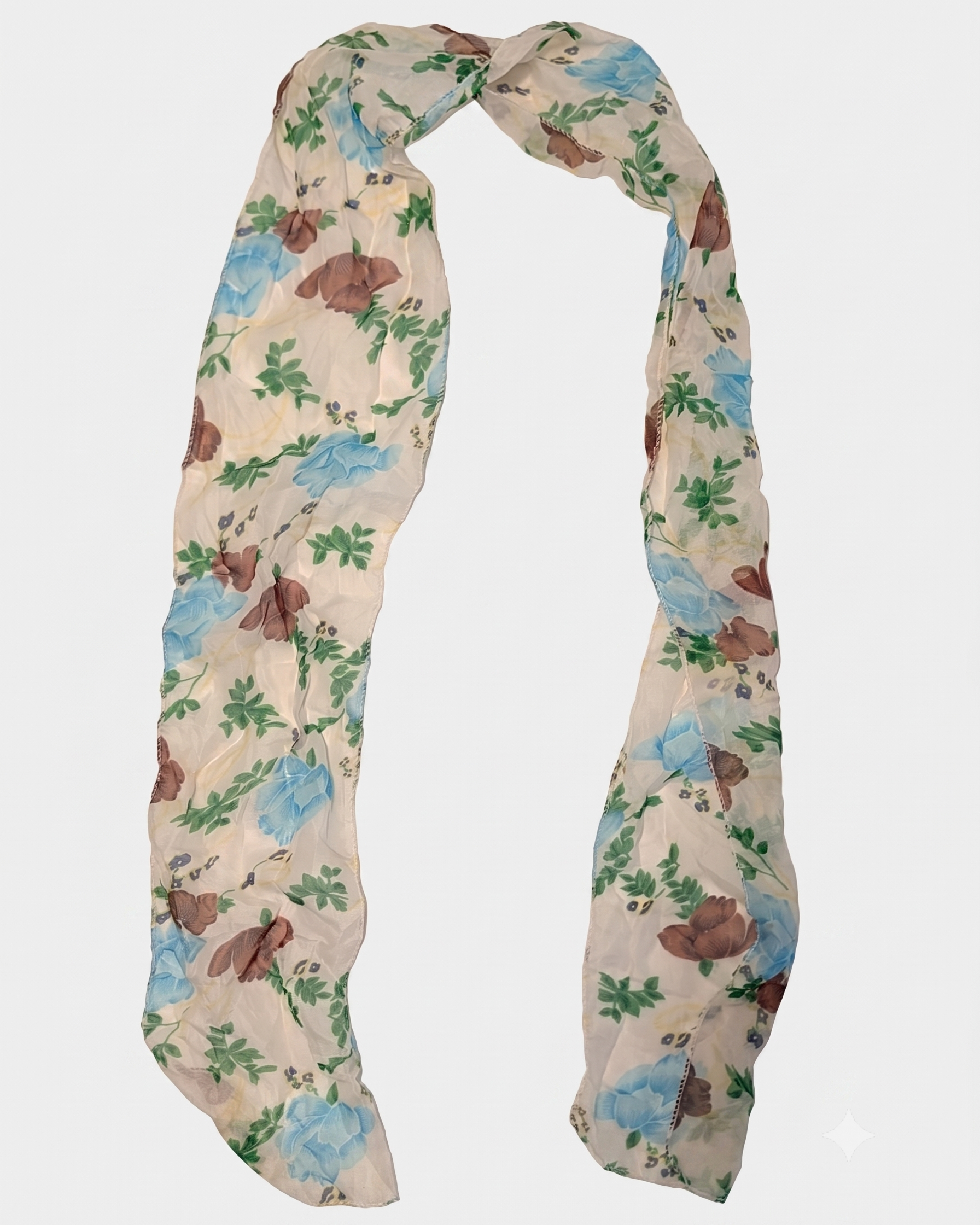Vintage Schal Blumenmuster